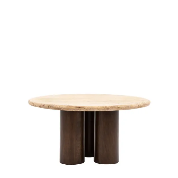 Solid Travertine Stone Coffee Table