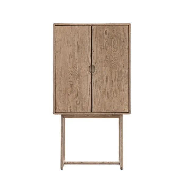 Smoked Oak Cocktail Cabinet
