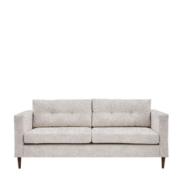 Grey Fabric Three Seat Sofa