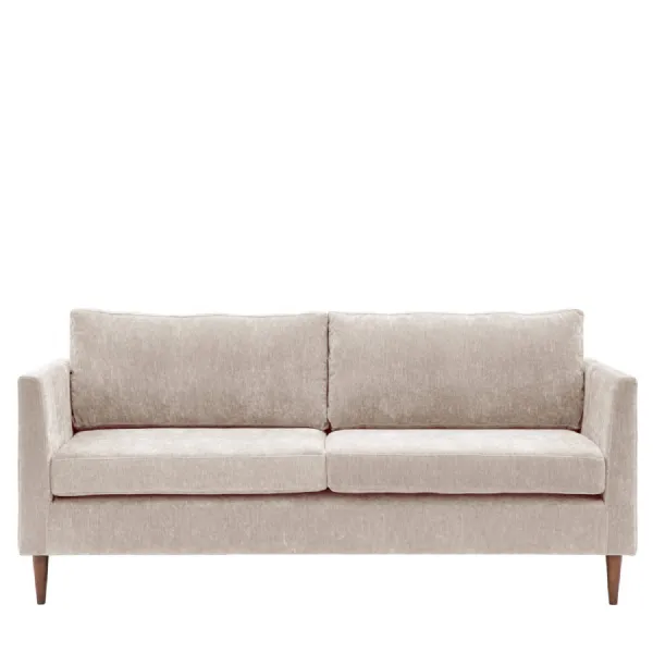 Natural Grey Three Seater Sofa
