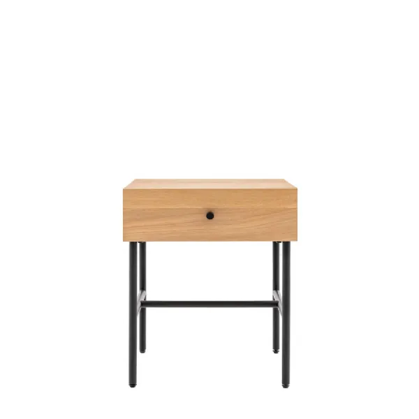 Ashdown 1 Drawer Bedside Natural 400x400x500mm