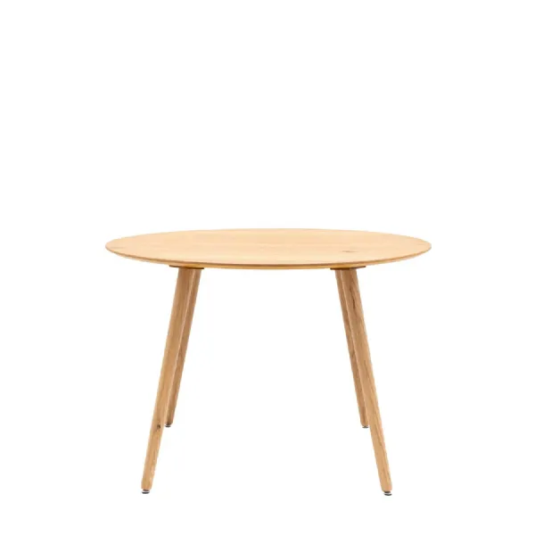 Hatfield Round Dining Table Natural 1100x1100x750m