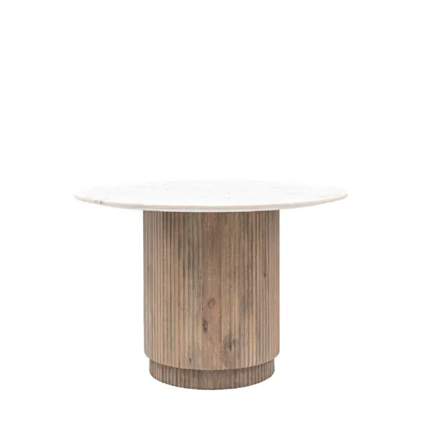 Solid Wood Marble Top Dining Table