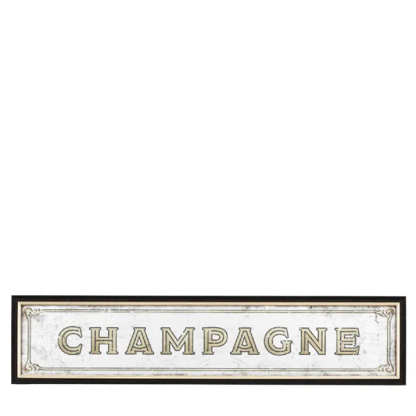 Silver Champagne Vintage Mirror