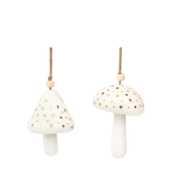 Pearly White Hanging Mushrooms (2pk)