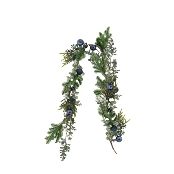 Merry Midnight Navy Bauble Garland 1520mm