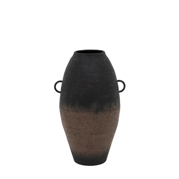 Black Metal 2 Tone Vase