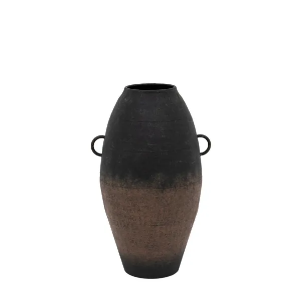Black Metal Vase Small