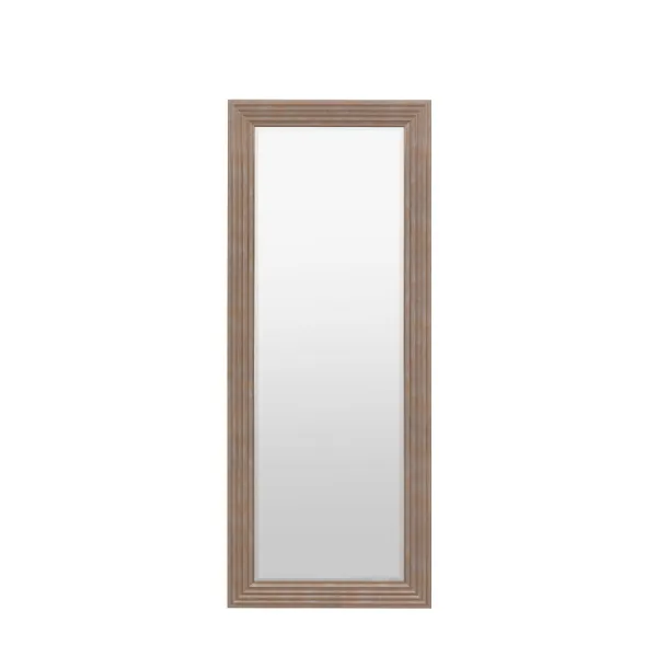 Rustic Gold Ridged Tall Leaner Wall Mirror