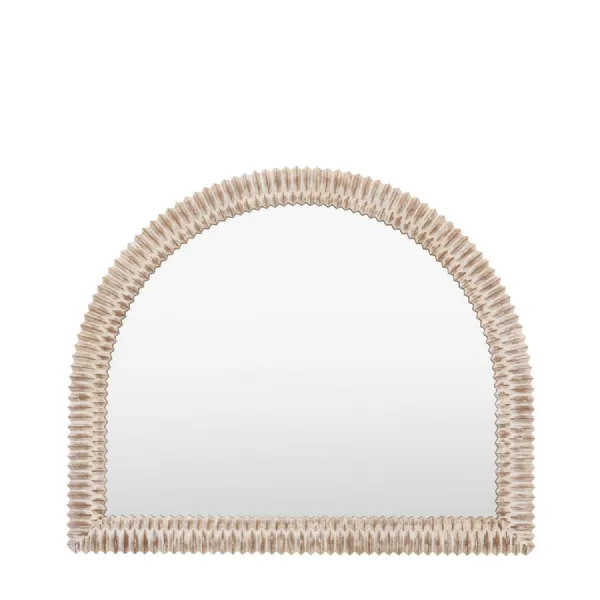 Pimlico Arch Overmantle White Wash 1200x1000mm
