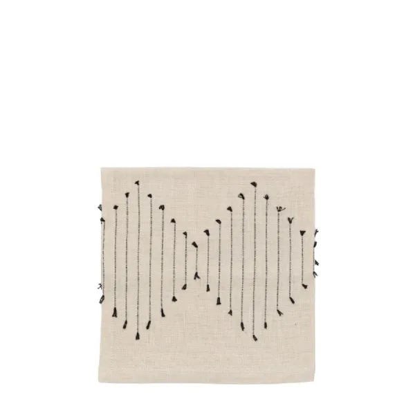 White Cotton Diamond Weave Napkin (Pack of 4)