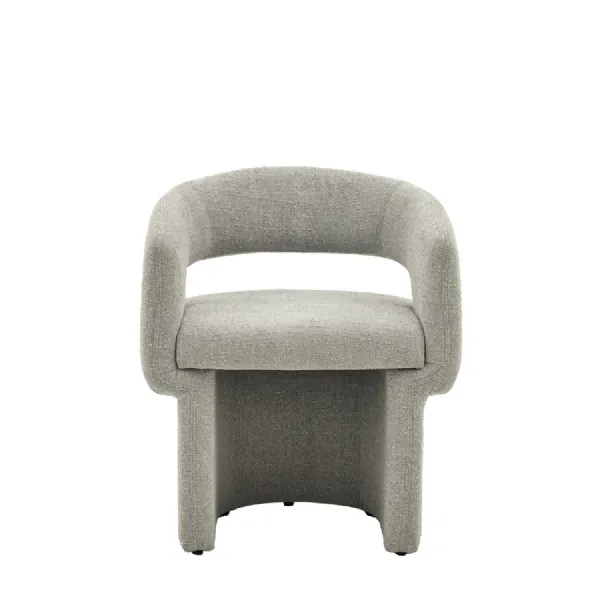 Sloane Dining Chair Grey Boucle 640x600x760mm