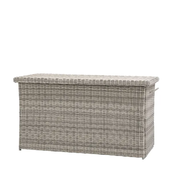 Large Grey Rattan Effect Outdoor Garden Storage Box
