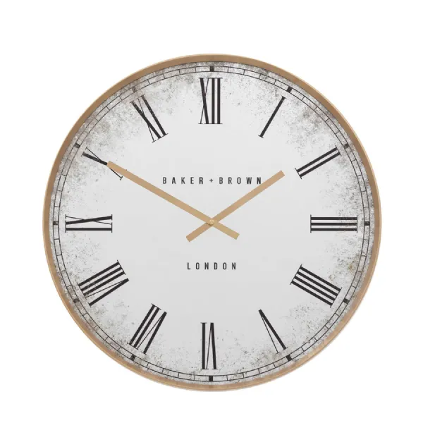 Wall Clock Gold