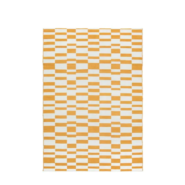 Yellow Jacquard Rug Mustard Small