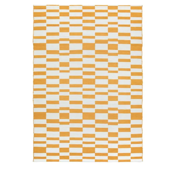 Yellow Jacquard Rug Mustard Large