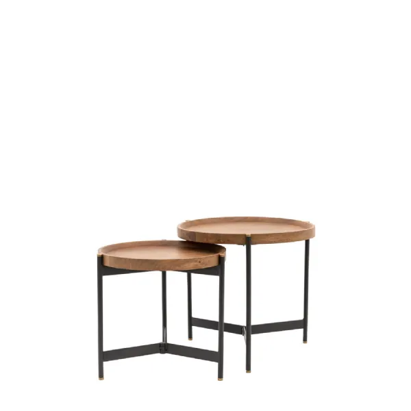 Dakota Nest Of 2 Tables 550x550x520mm