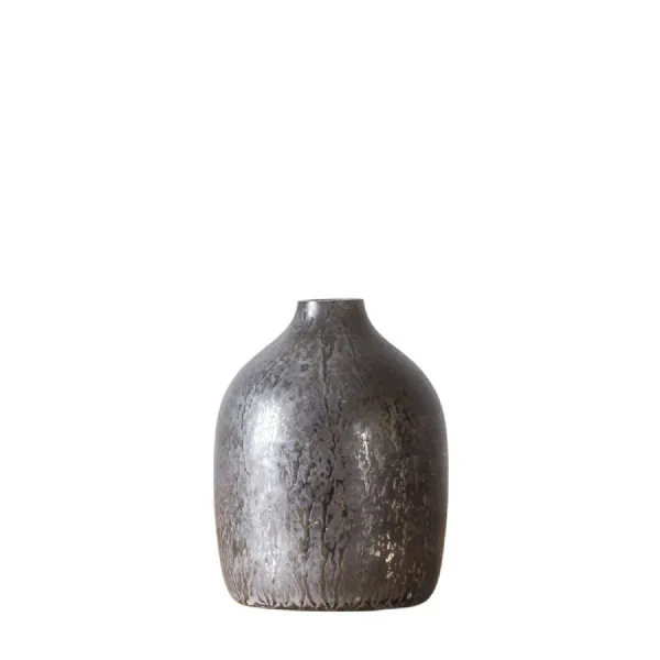 Soloman Vase Small Grey Antique 120x120x160mm