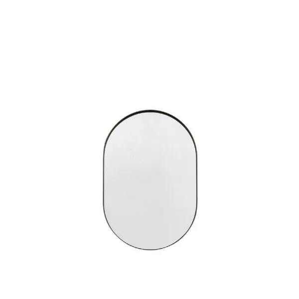 Hurston Elipse Mirror Black 600x30x900mm