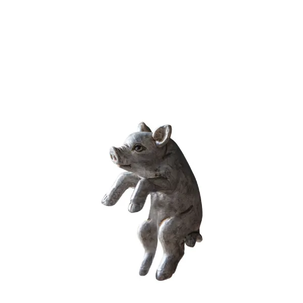 Tristan Piglet Pot Hanger Grey (2pk)