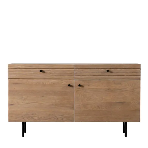2 Drawer 2 Door Oak Sideboard