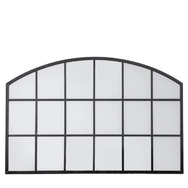 Wingham Arch Mirror Black 1200x30x800mm x