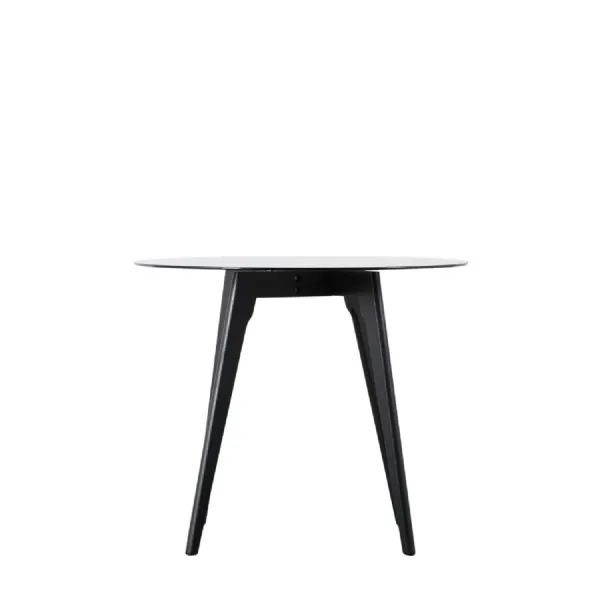 Blair Round Dining Table Black 900x900x750mm
