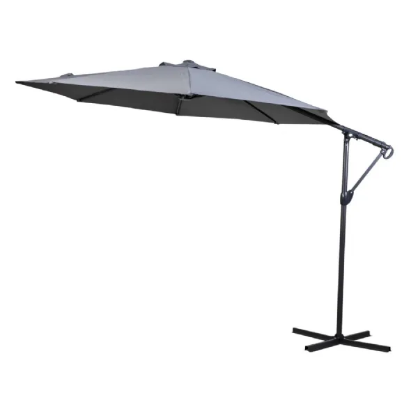 Grey 3m Garden Parasol