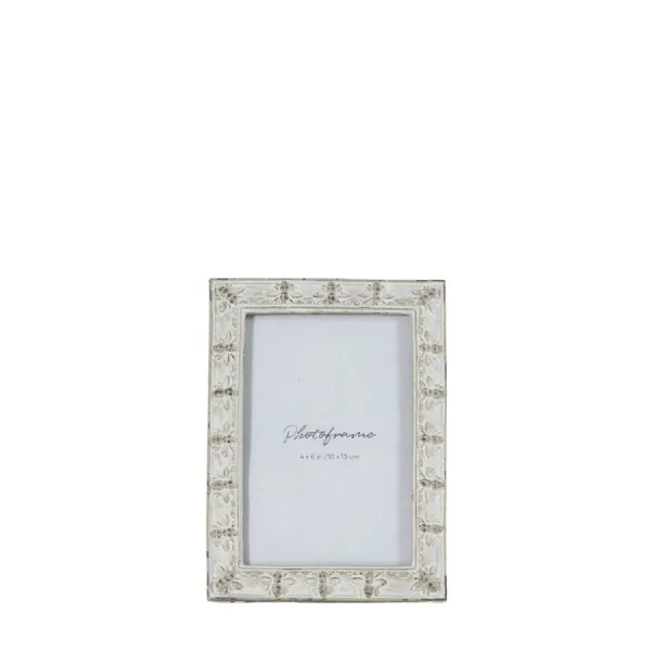 Honey Bee Photo Frame 4x6 Antique Grey 130x180mm
