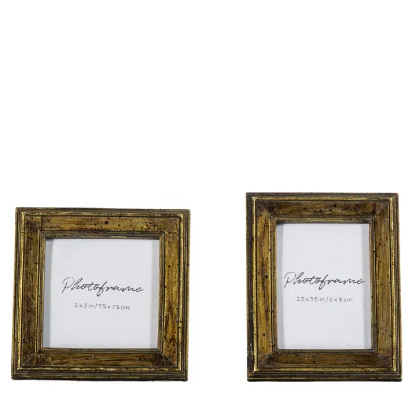 Exbury Photo Frame Mini Bronze (Set of 2)