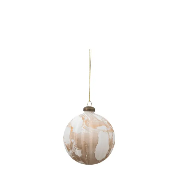 Tula Bauble Marbled Bronze (Set of 3) D100mm