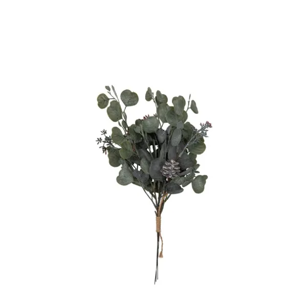 Seeded Eucalyptus Bundle Dusky Green (3pk) H410mm