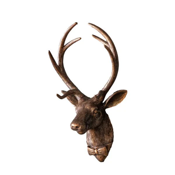 Sir Cameron Stag Wall Decor Bronze 270x170x465mm