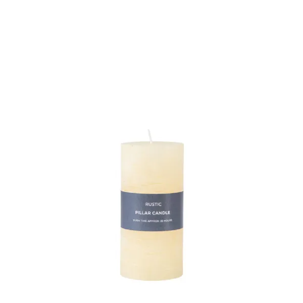 Pillar Candle Rustic Ivory (2pk) 70x70x140mm