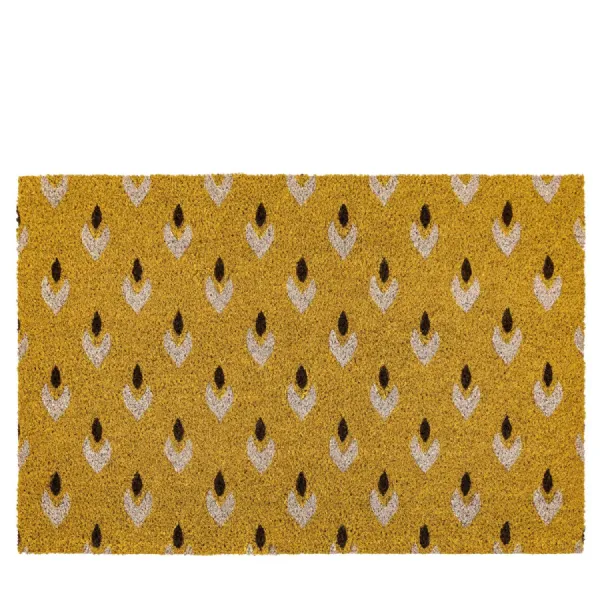 Ikat Ochre Coir Doormat 600x900mm