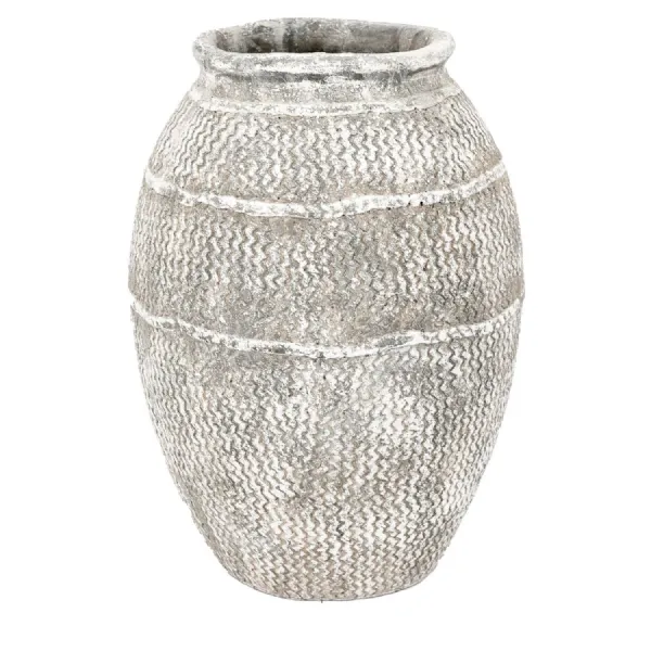 Zante Vase Large Antique Grey 360x360x490mm