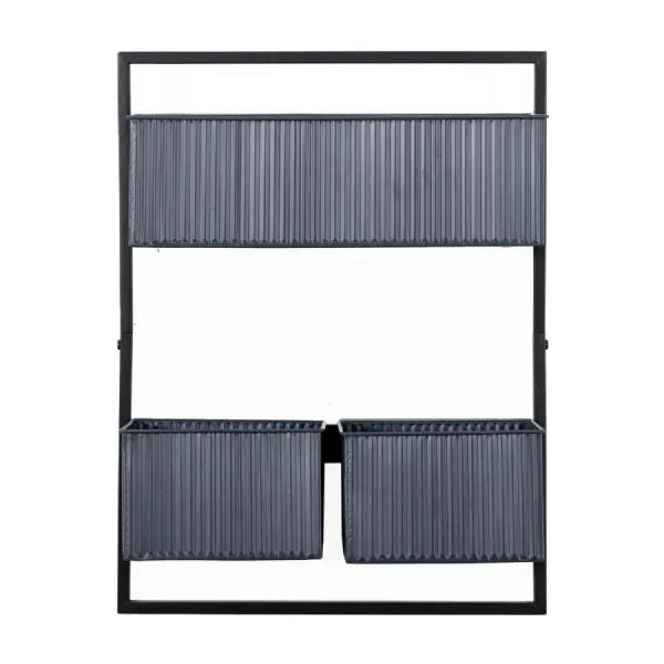 Chadlington Wall Planter Black 455x140x595mm