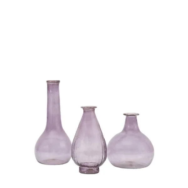 Biba Vase Grey (Set of 3) 80x80x170mm