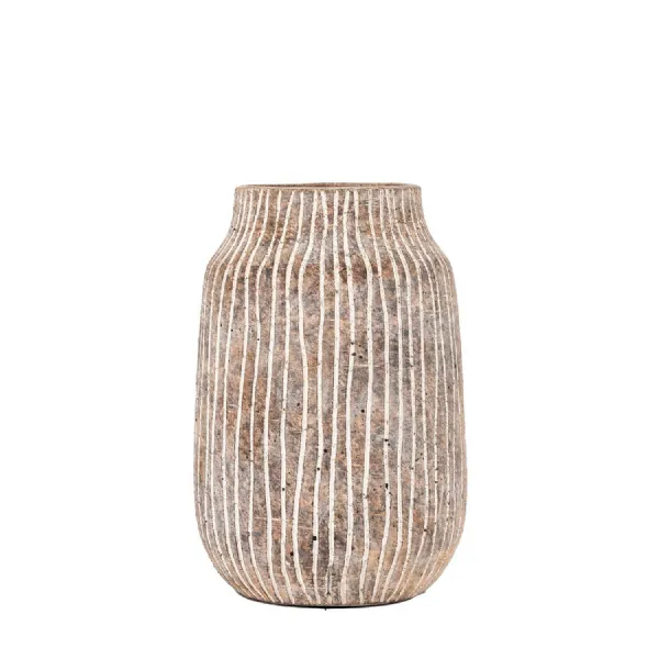 Potosi Vase Small Earthy White 150x150x230mm