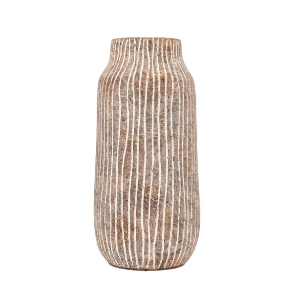 Potosi Vase Large Earthy White 150x150x330mm