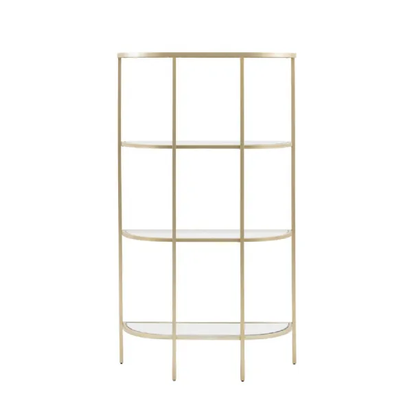 Tall Glass Shelving Unit