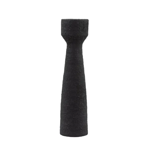 Luna Candlestick Small Black (S 2) 85x85x330mm