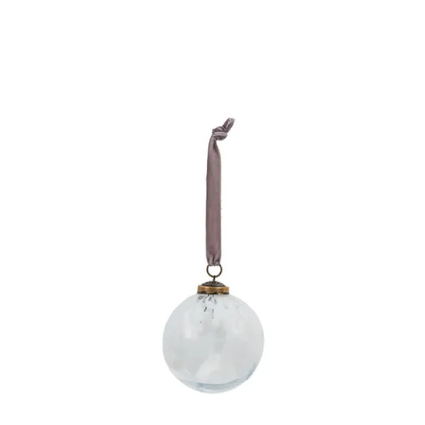 Lola Bauble White (Set of 6) 80x80x80mm