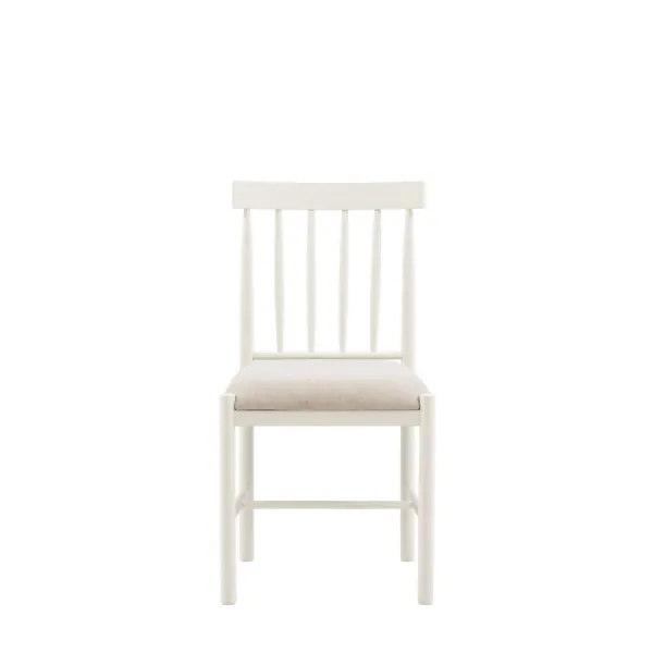 Upholstered Dining Chair White 2pk