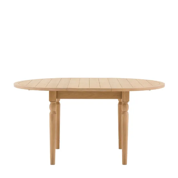 Natural Oak Round Extending Dining Table 110 to 150cm