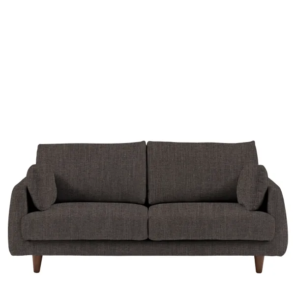 Willow Magnet Fabric 3 Seater Sofa with Rounded Arms