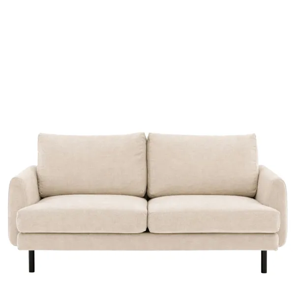 Verona Ghost Fabric 3 Seater Sofa with Tapered Arms