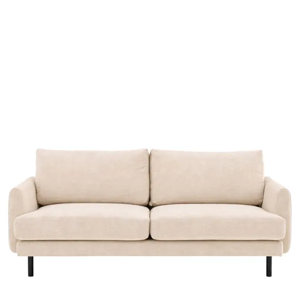 Verona Ghost Fabric 4 Seater Sofa with Tapered Arms
