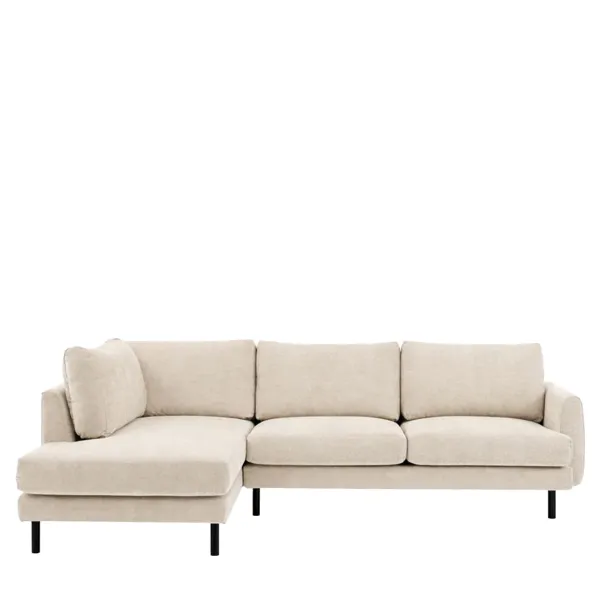 Verona Ghost Fabric Left Hand Facing Chaise Sofa
