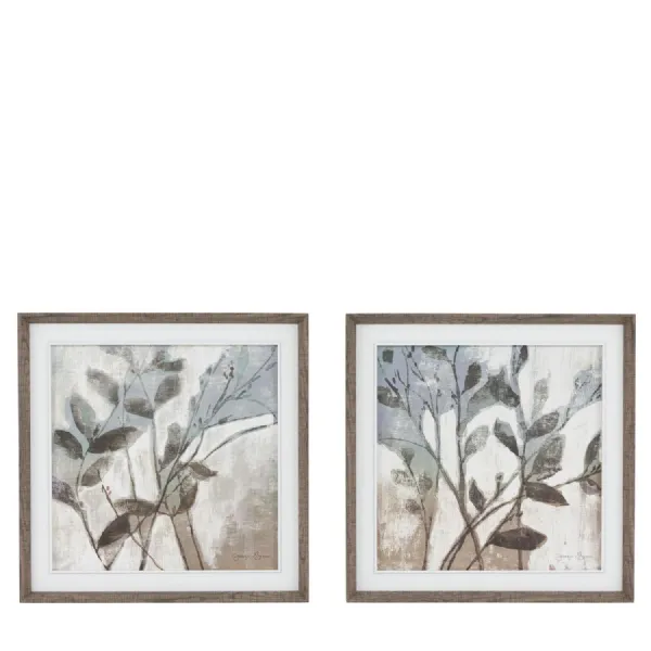 Foliage and Form Framed Canvas Set of 2